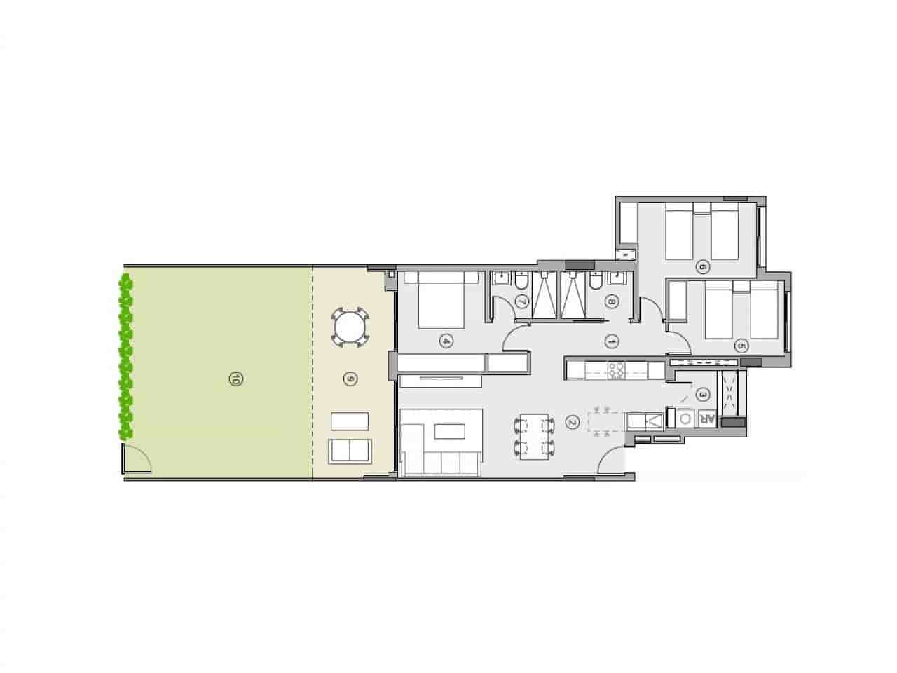 2 quarto Penthouse para venda em Orihuela Costa com piscina garagem - 449 000 € (Ref: 9396325)