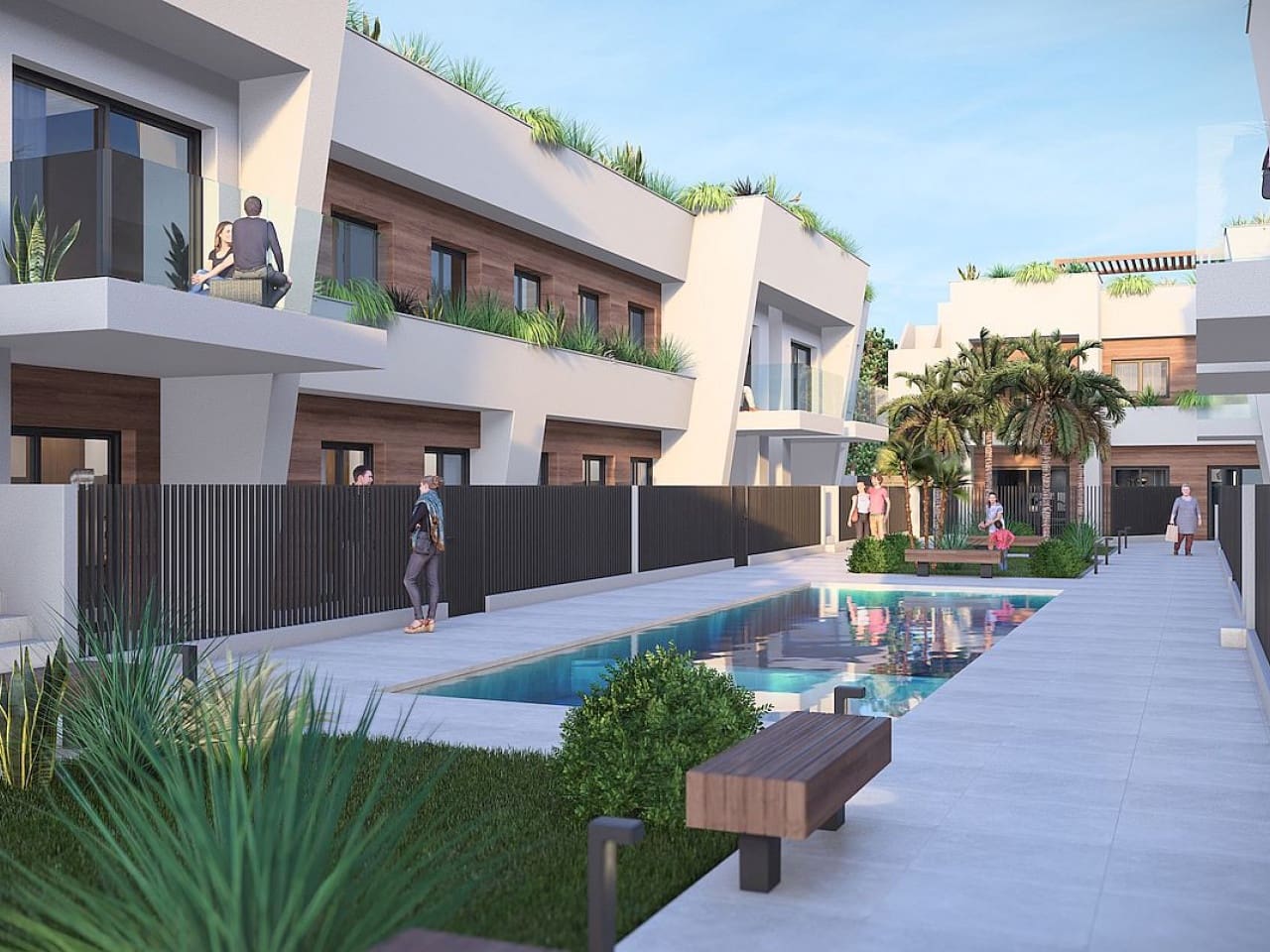 3 soveværelse Rækkehus til salg i Torre-Pacheco med swimmingpool - € 240.000 (Ref: 9400898)