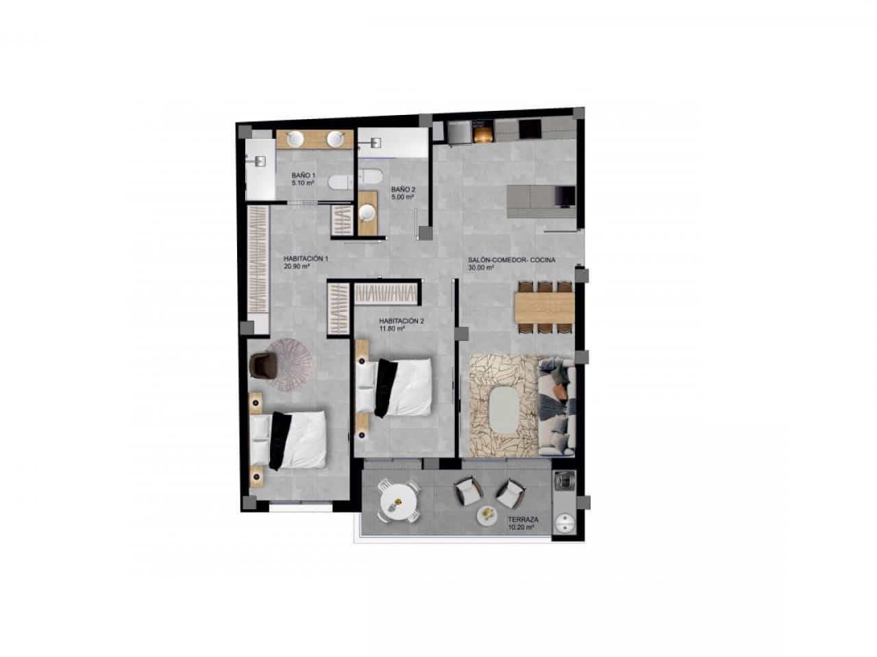 3 bedroom Apartment for sale in Santa Pola - € 349,685 (Ref: 9403370)