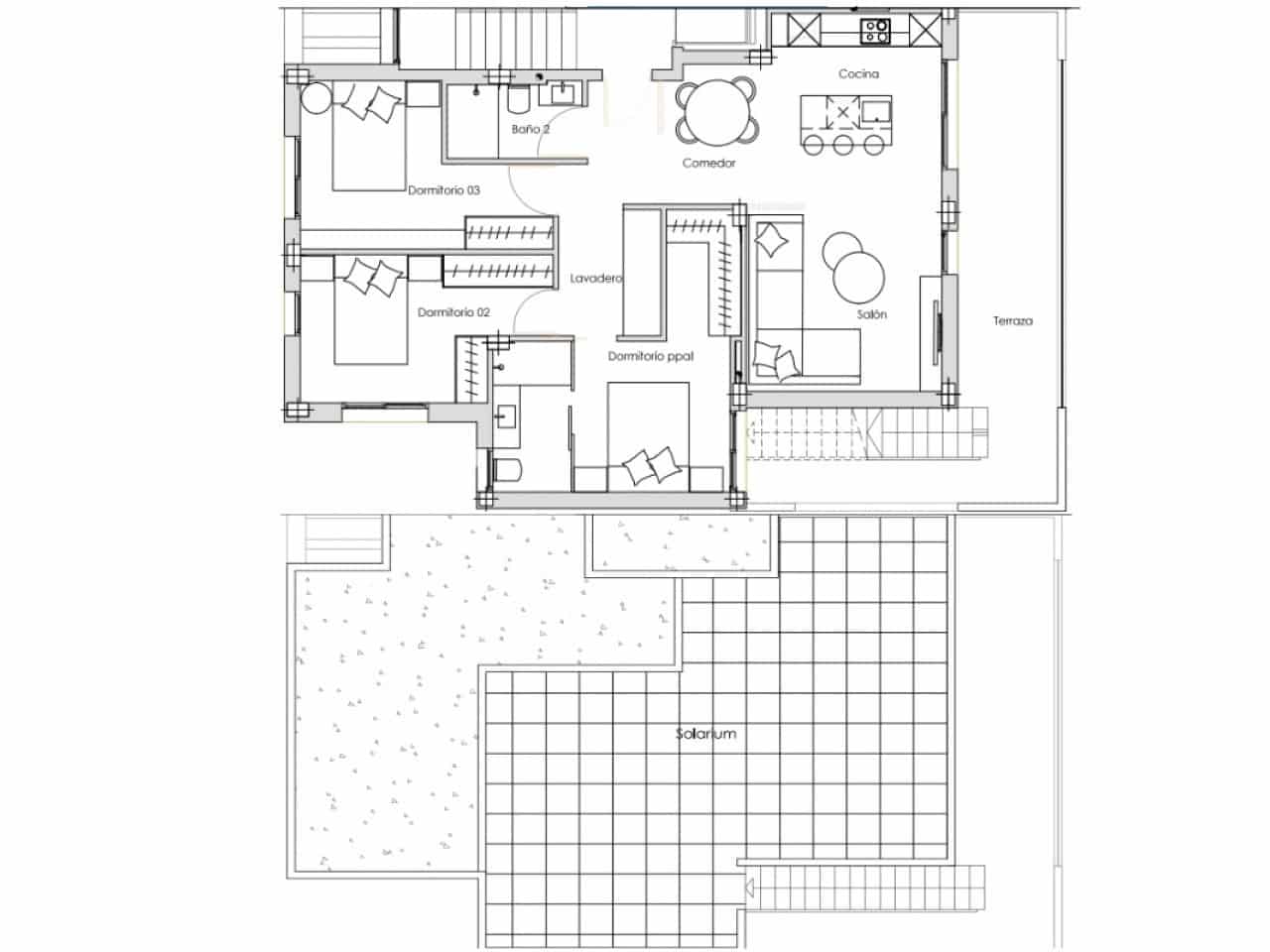 3 makuuhuone Kattohuoneisto myytävänä paikassa Torre-Pacheco mukana uima-altaan - 419 900 € (Ref: 9403373)