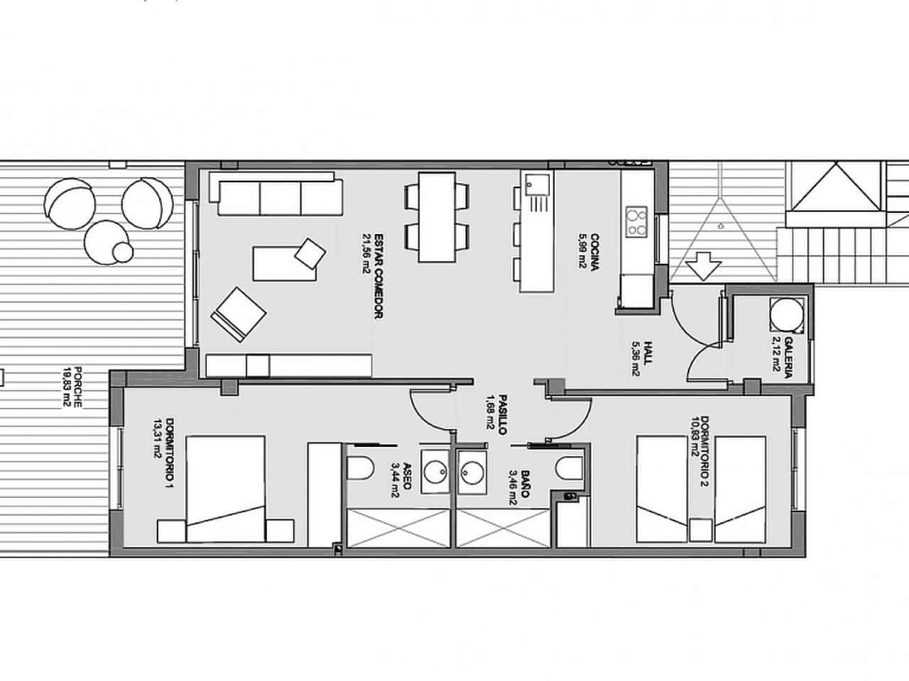 3 makuuhuone Huoneisto myytävänä paikassa El Raso mukana uima-altaan - 330 000 € (Ref: 9414308)