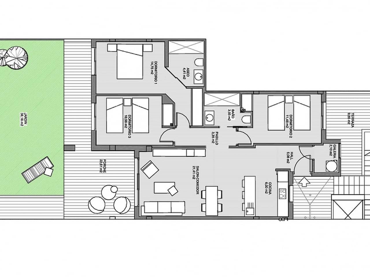 3 makuuhuone Huoneisto myytävänä paikassa El Raso mukana uima-altaan - 330 000 € (Ref: 9414308)
