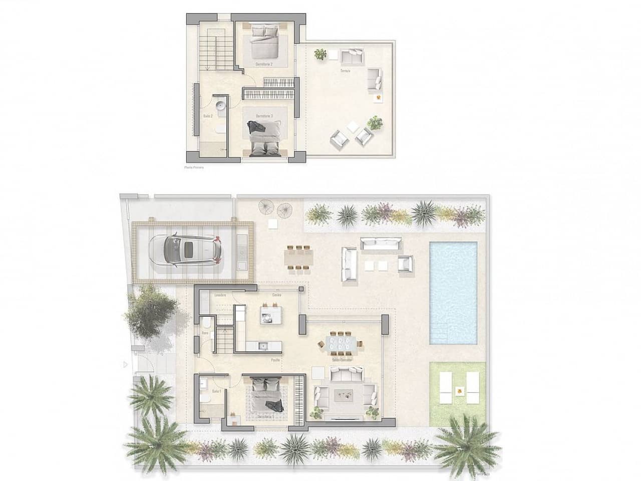 3 bedroom Villa for sale in Pilar de la Horadada with pool - € 574,000 (Ref: 9431221)