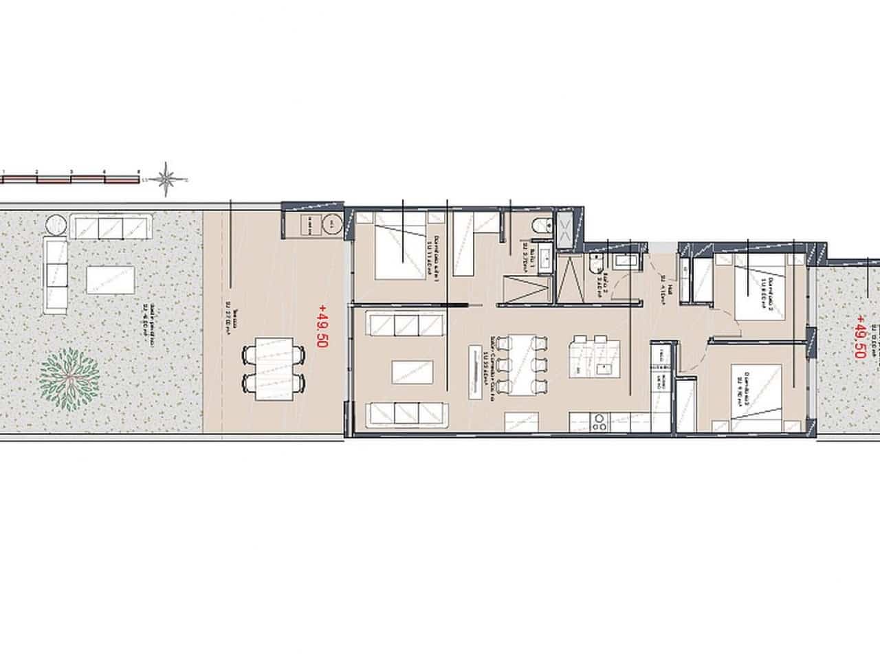 3 makuuhuone Huoneisto myytävänä paikassa Benijofar mukana uima-altaan - 349 900 € (Ref: 9431223)