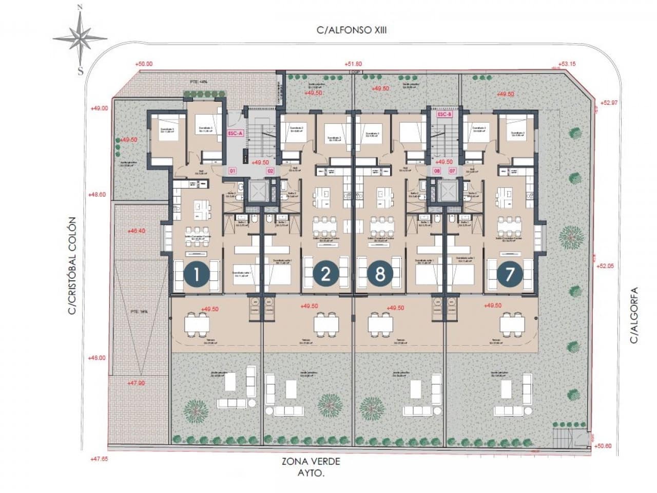 3 makuuhuone Huoneisto myytävänä paikassa Benijofar mukana uima-altaan - 349 900 € (Ref: 9431223)