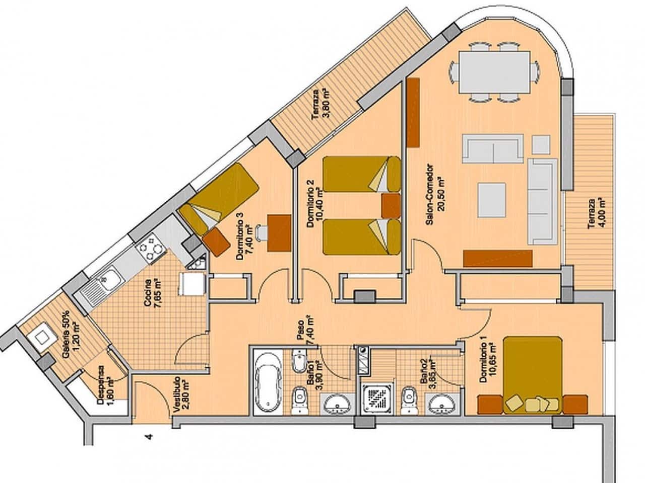 2 bedroom Apartment for sale in San Miguel de Salinas with pool - € 165,000 (Ref: 9440031)