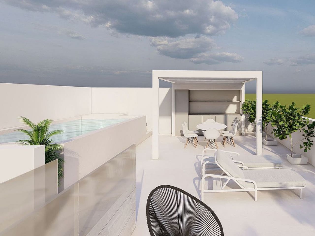 2 soveværelse Rækkehus til salg i Pilar de la Horadada med swimmingpool - € 369.000 (Ref: 9440038)