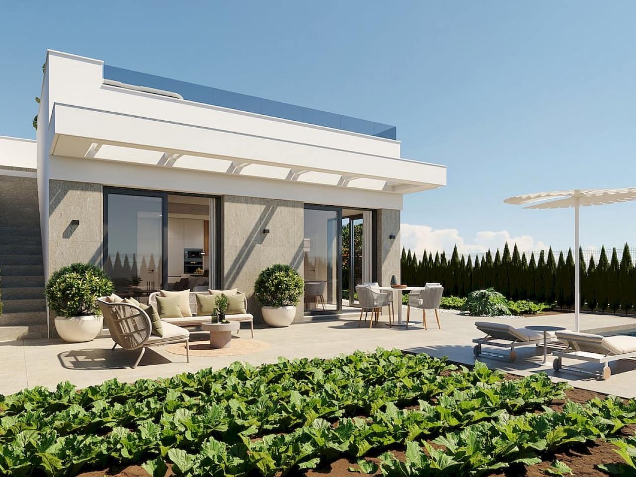 2 sovrum Villa till salu i Fuente Alamo de Murcia med pool - 279 900 € (Ref: 9440039)