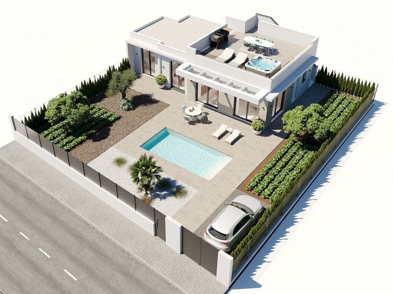 2 sovrum Villa till salu i Fuente Alamo de Murcia med pool - 279 900 € (Ref: 9440039)