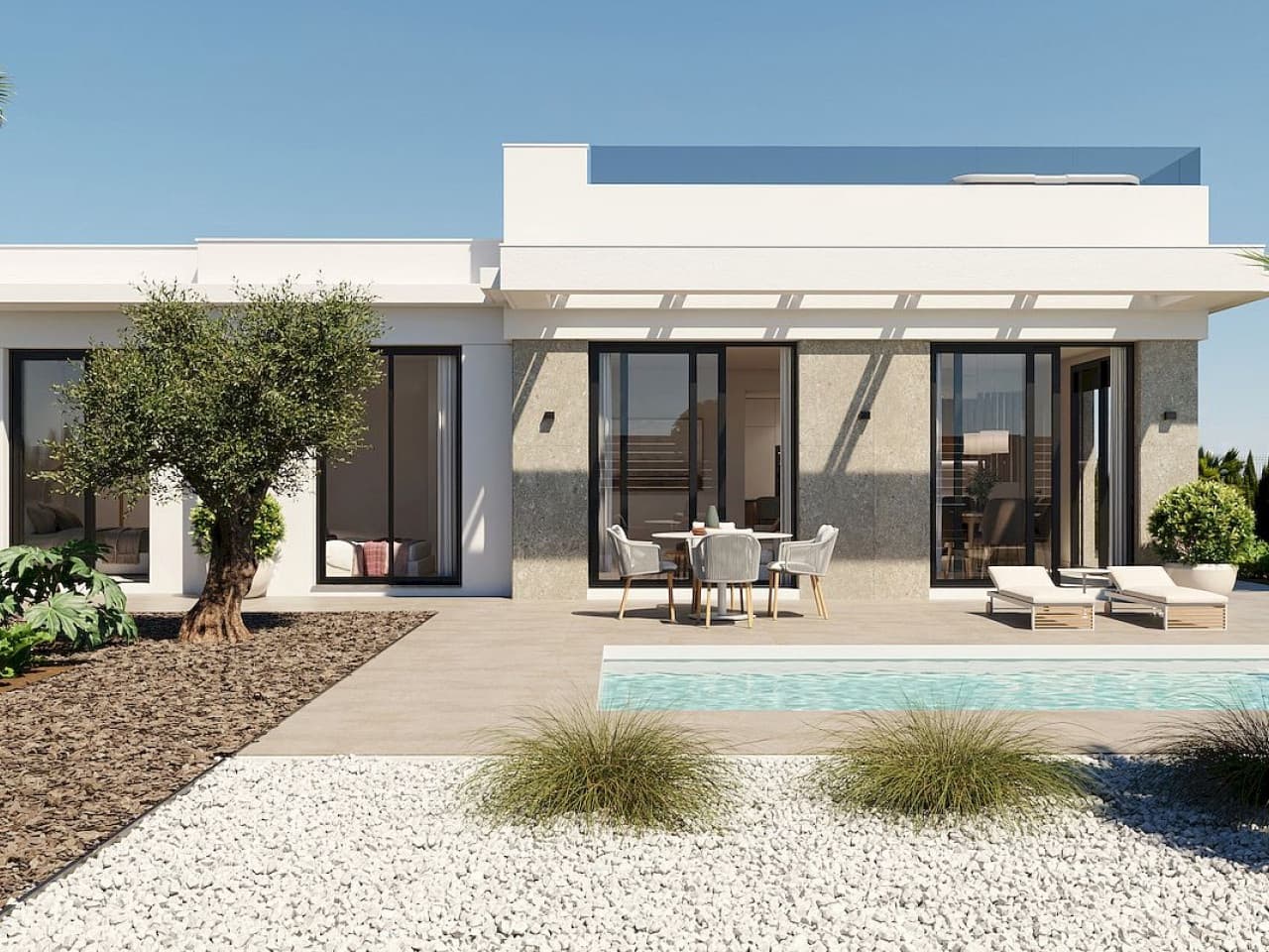 2 sovrum Villa till salu i Fuente Alamo de Murcia med pool - 279 900 € (Ref: 9440039)