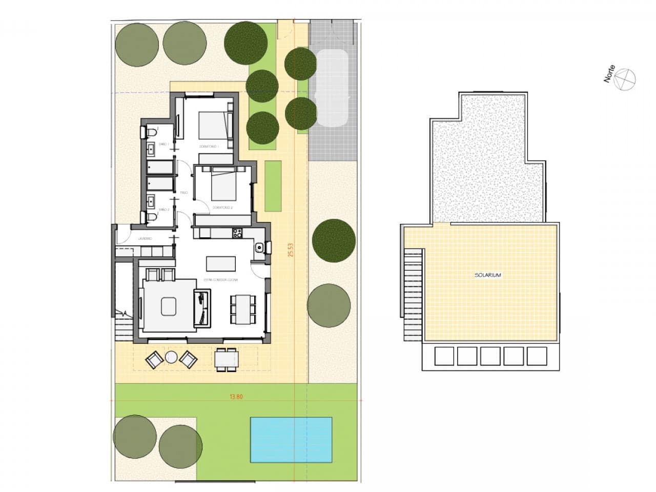 2 sovrum Villa till salu i Fuente Alamo de Murcia med pool - 279 900 € (Ref: 9440039)