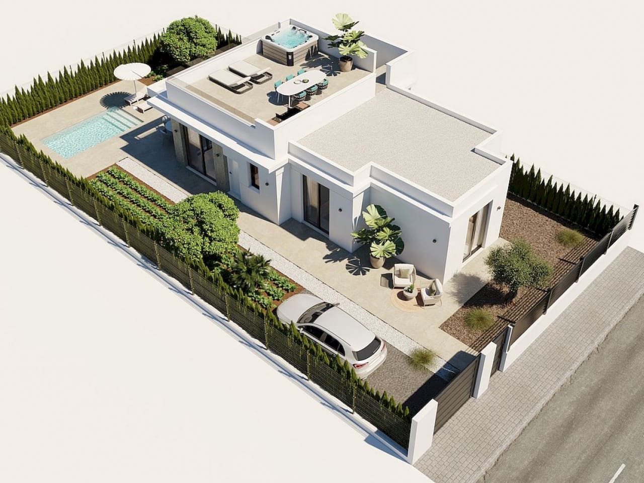 3 makuuhuone Huvila myytävänä paikassa Fuente Alamo de Murcia mukana uima-altaan - 499 900 € (Ref: 9440040)