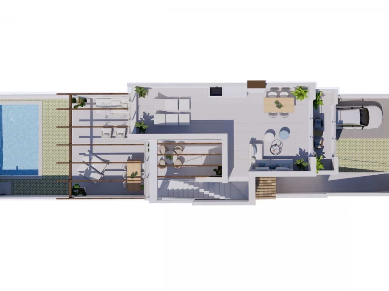 3 makuuhuone Omakotitalo myytävänä paikassa Los Alcazares mukana uima-altaan - 357 000 € (Ref: 9440041)