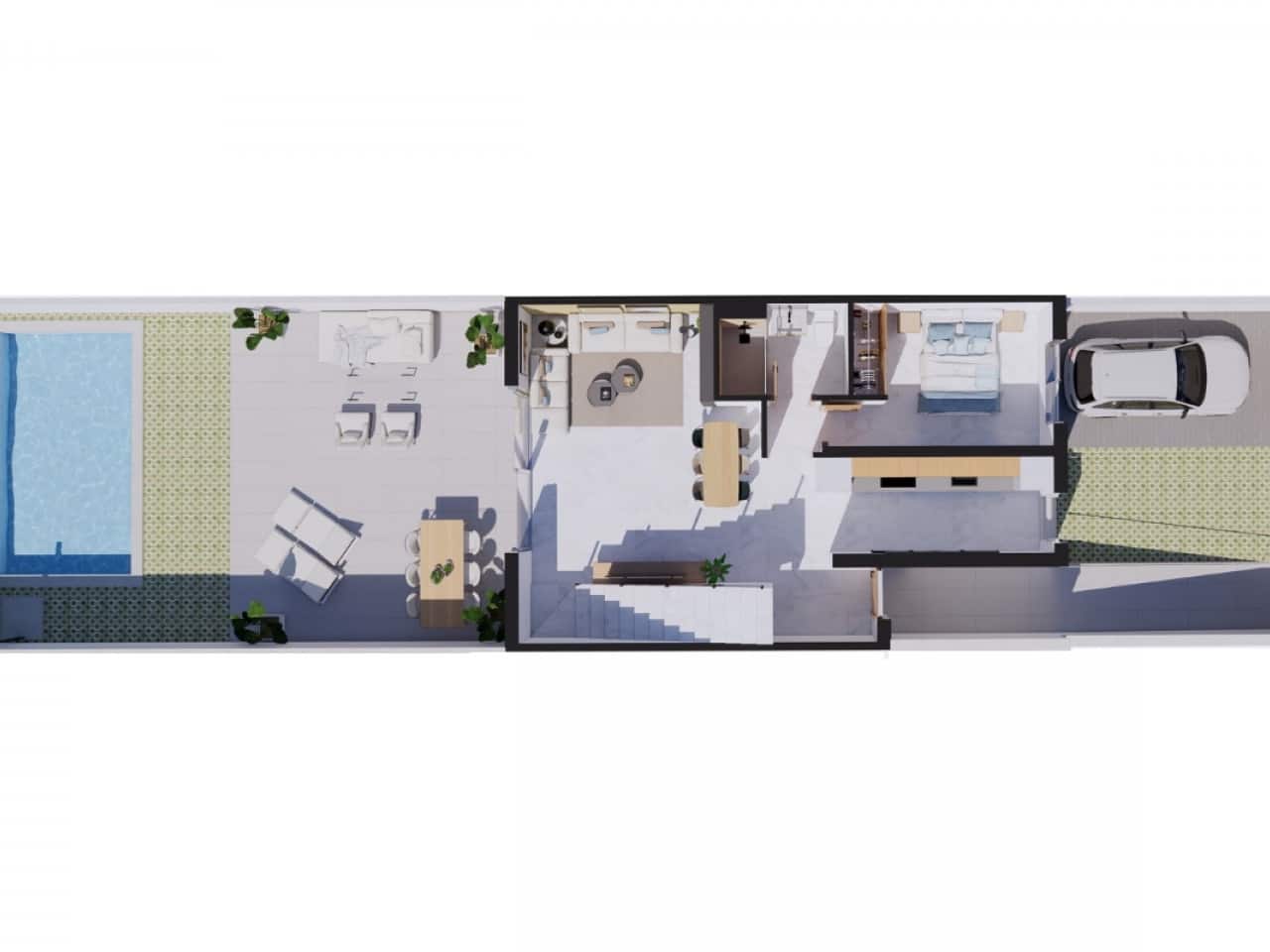 3 makuuhuone Omakotitalo myytävänä paikassa Los Alcazares mukana uima-altaan - 357 000 € (Ref: 9440041)