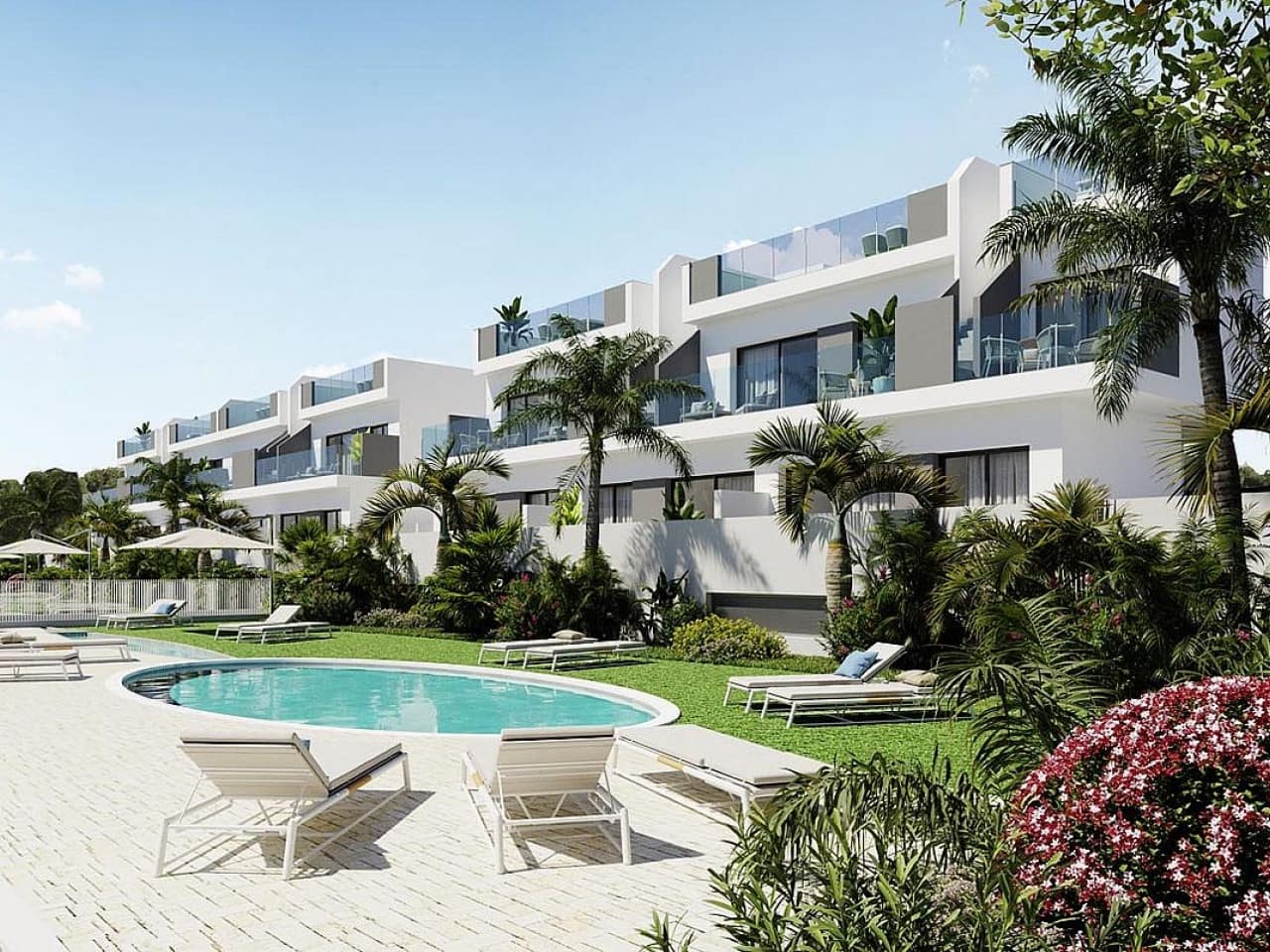 2 bedroom Terraced Villa for sale in Los Balcones with pool - € 315,000 (Ref: 9465742)