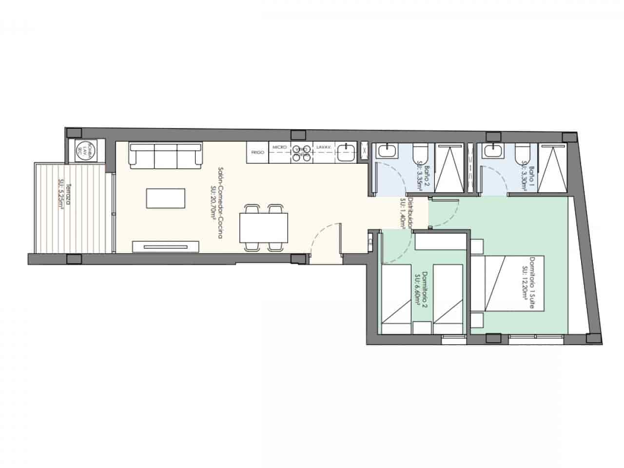 2 camera da letto Appartamento in vendita in Torrevieja con piscina - 259.000 € (Rif: 9476189)