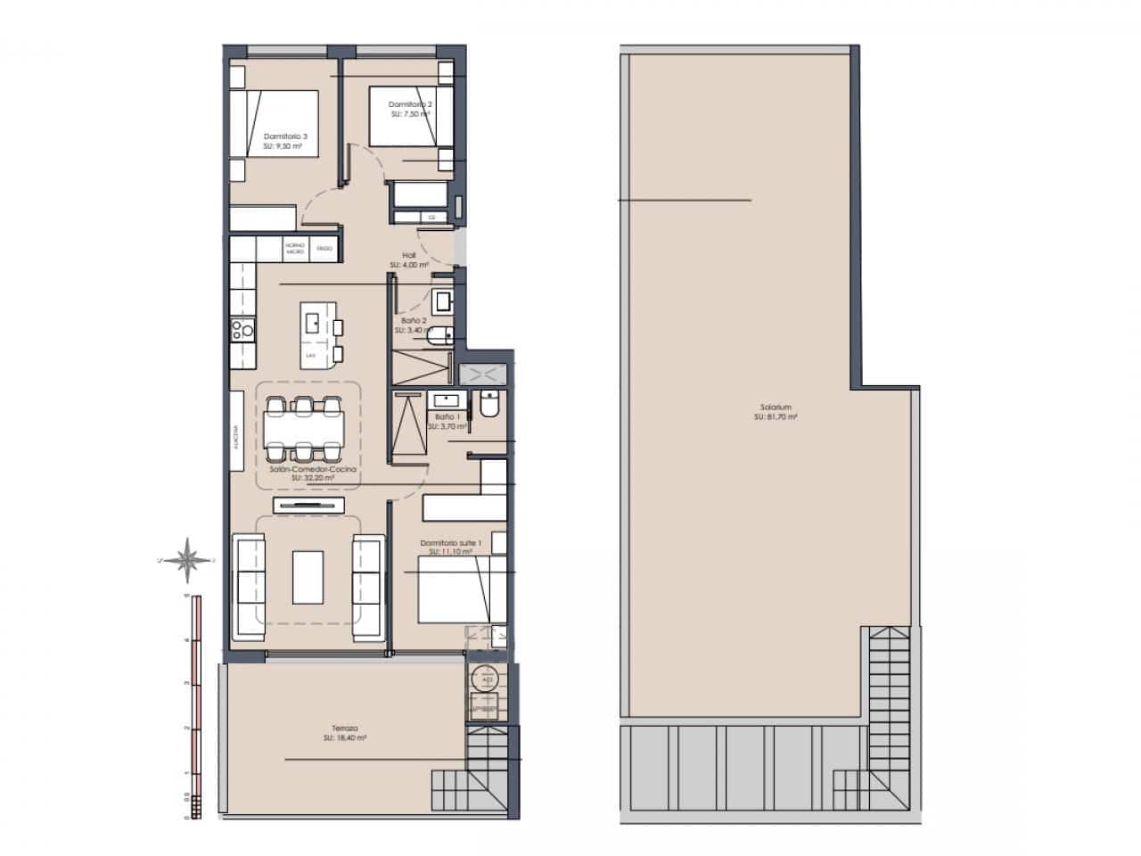 3 sypialnia Apartament na sprzedaż w Benijofar z basenem - 289 900 € (Ref: 9508962)