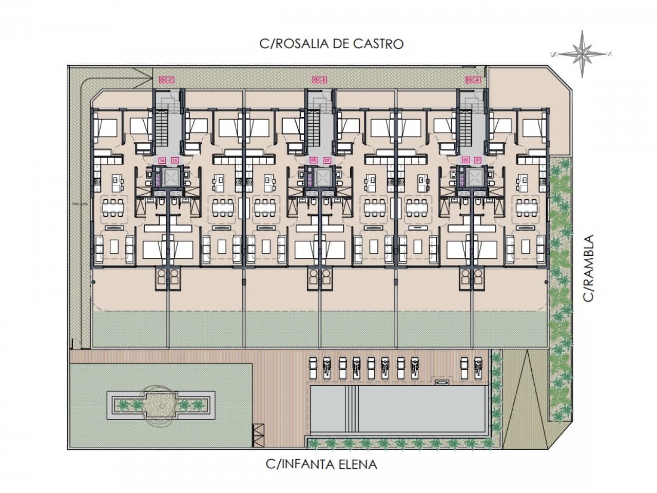 3 sypialnia Apartament na sprzedaż w Benijofar z basenem - 289 900 € (Ref: 9508962)
