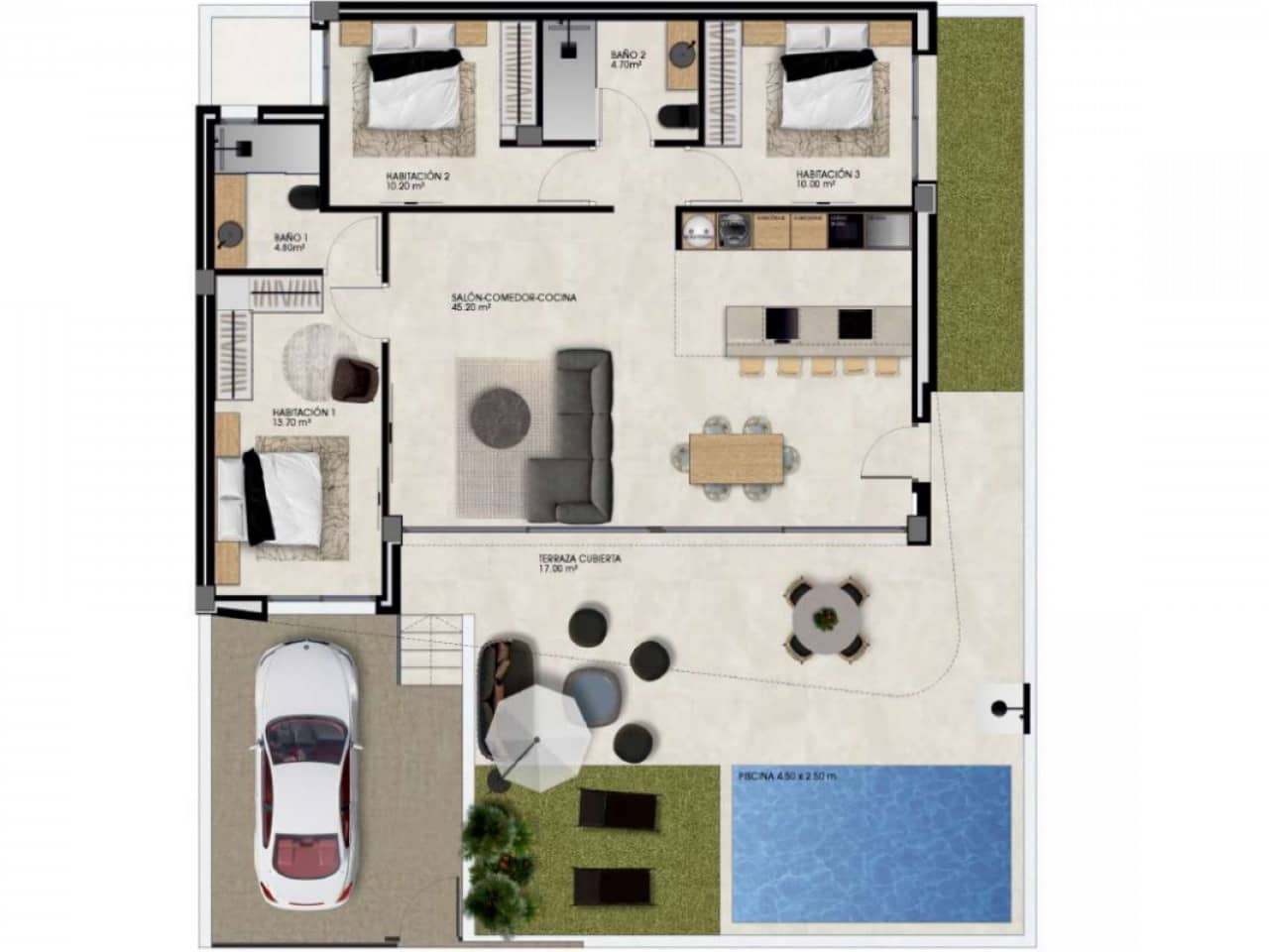 3 Zimmer Villa zu verkaufen in Dolores mit Pool - 394.900 € (Ref: 9508970)