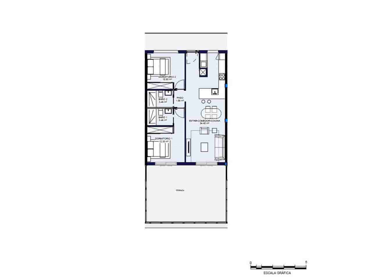 2 soverom Leilighet til salgs i Alfaz del Pi / L'Alfas del Pi med svømmebasseng - € 285 000 (Ref: 9524533)