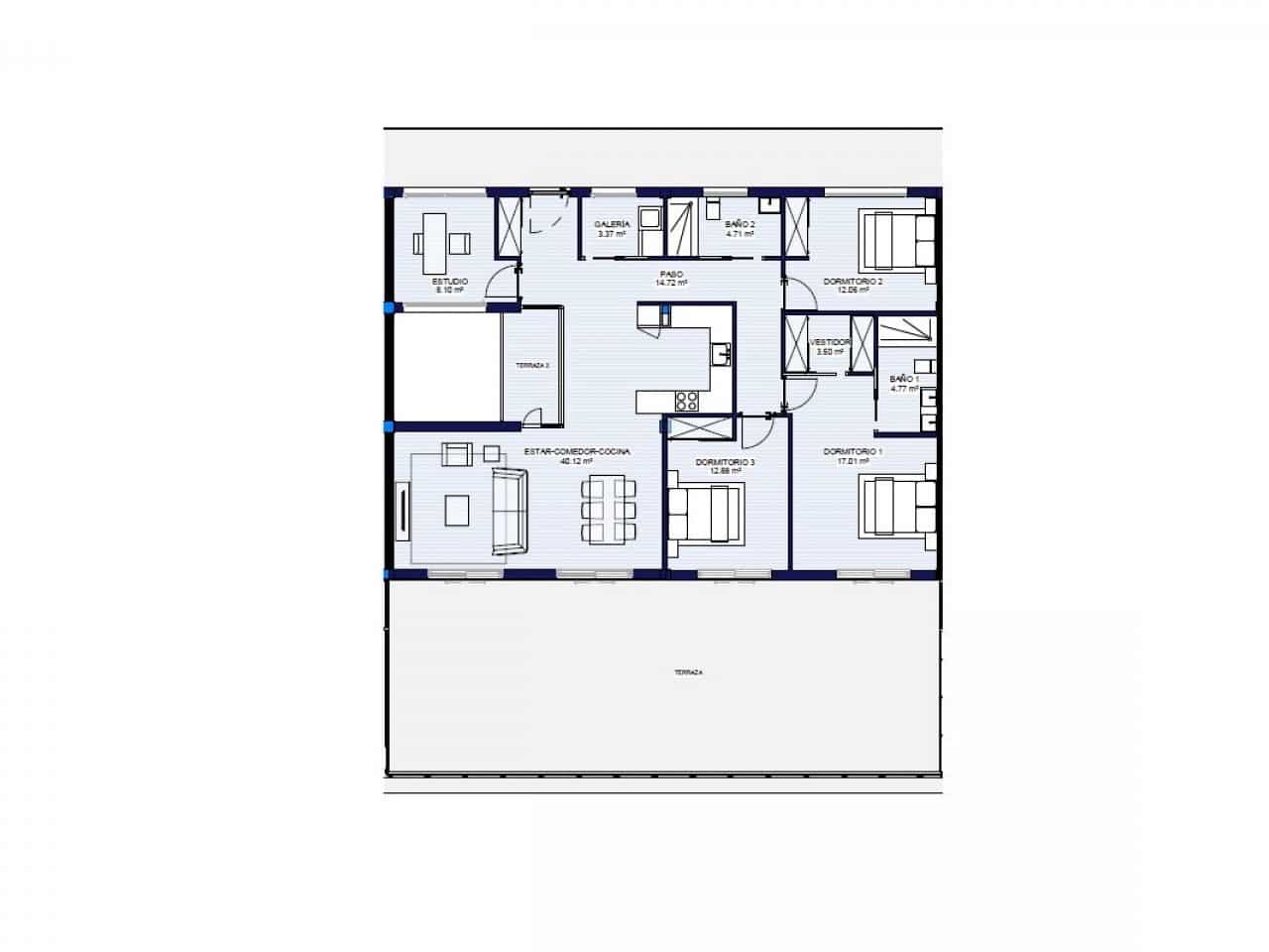 3 soverom Leilighet til salgs i Alfaz del Pi / L'Alfas del Pi med svømmebasseng - € 329 000 (Ref: 9524534)