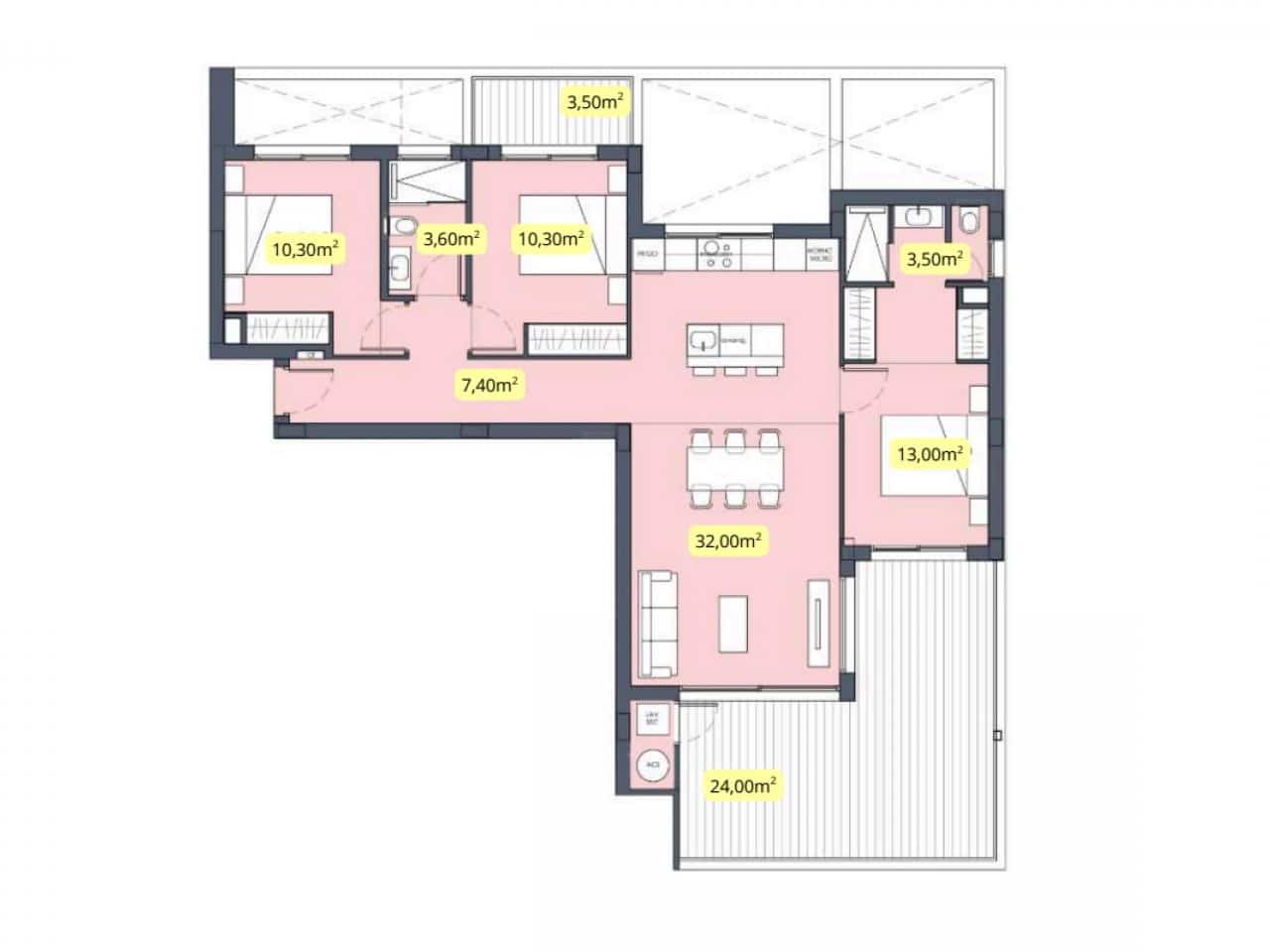 2 slaapkamer Appartement te koop in Torre-Pacheco met zwembad - € 315.000 (Ref: 9524541)