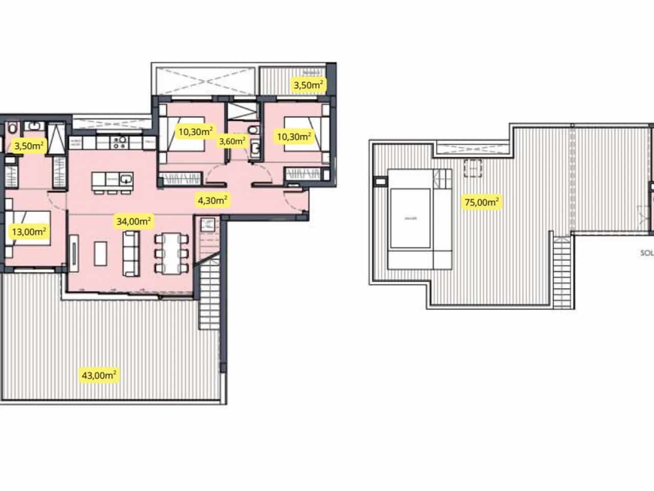 3 slaapkamer Appartement te koop in Torre-Pacheco met zwembad - € 348.000 (Ref: 9524543)