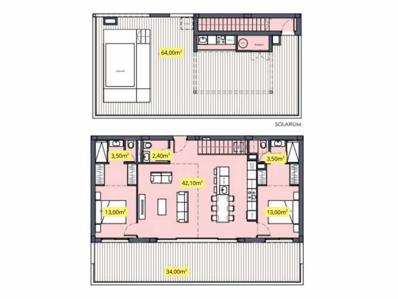 2 slaapkamer Penthouse te koop in Torre-Pacheco met zwembad - € 555.000 (Ref: 9524544)