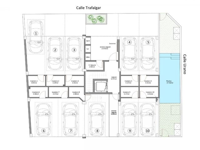 3 sovrum Takvåning till salu i Lo Pagan, San Pedro del Pinatar med pool - 899 900 € (Ref: 9534016)