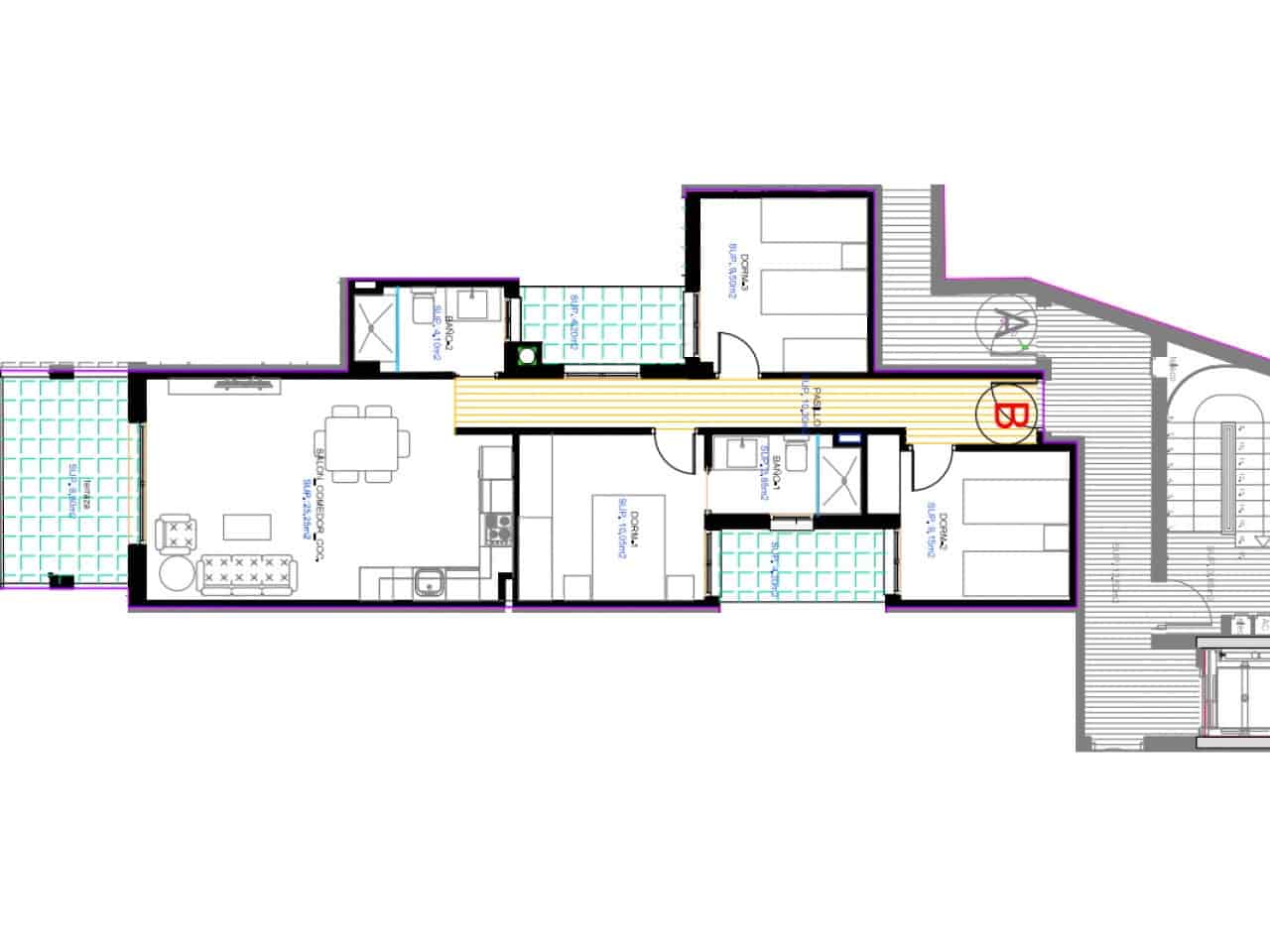 Ático de 3 habitaciones en Torrevieja en venta con piscina - 469.000 € (Ref: 9534023)