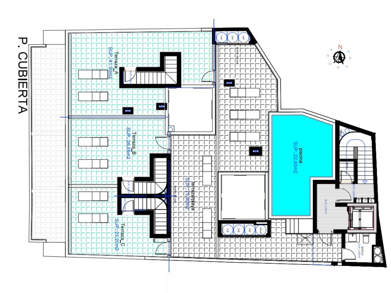 Ático de 3 habitaciones en Torrevieja en venta con piscina - 469.000 € (Ref: 9534023)