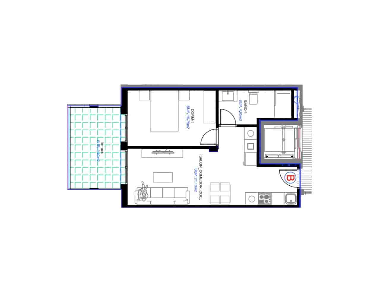 3 Zimmer Apartment zu verkaufen in Torrevieja mit Pool - 279.000 € (Ref: 9548543)