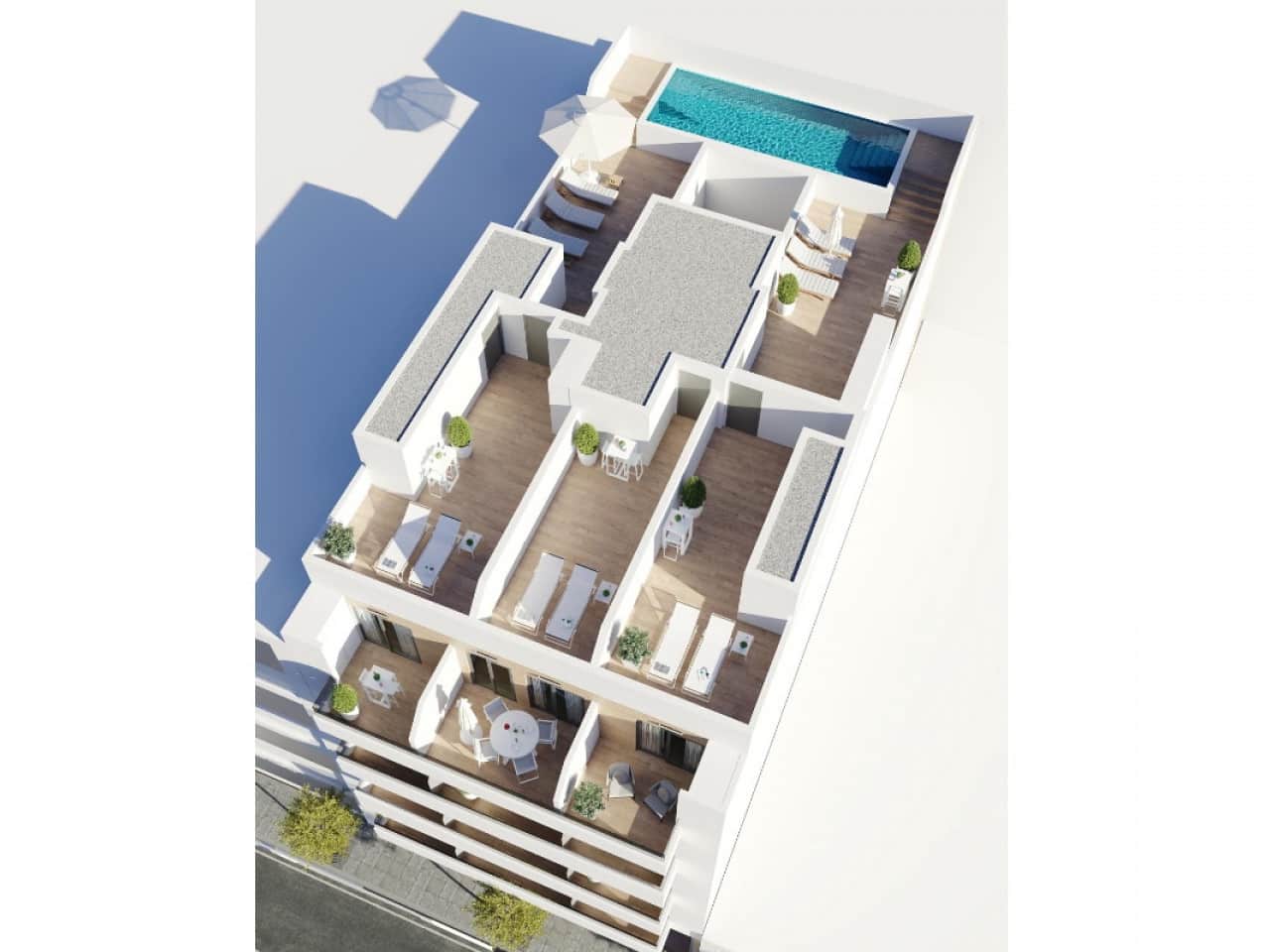 1 soveværelse Penthouse til salg i Torrevieja med swimmingpool - € 259.000 (Ref: 9548544)