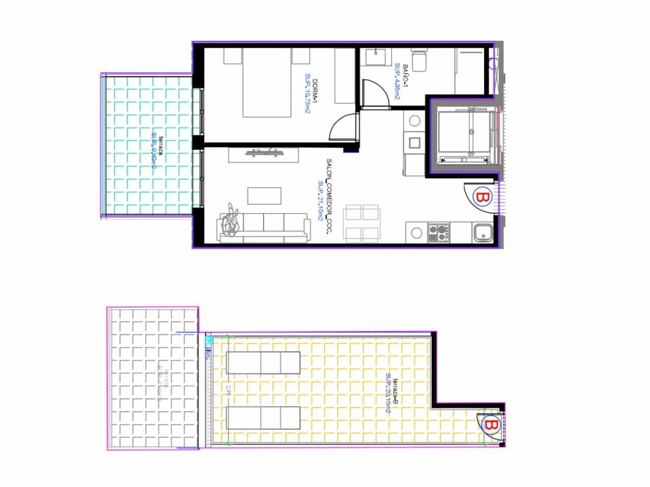 1 soveværelse Penthouse til salg i Torrevieja med swimmingpool - € 259.000 (Ref: 9548544)