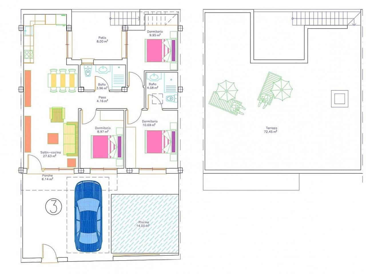 2 Zimmer Villa zu verkaufen in Avileses mit Pool - 279.900 € (Ref: 9551952)