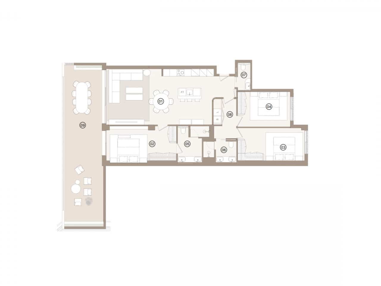 3 soveværelse Lejlighed til salg i Orihuela Costa med swimmingpool - € 595.000 (Ref: 9562144)