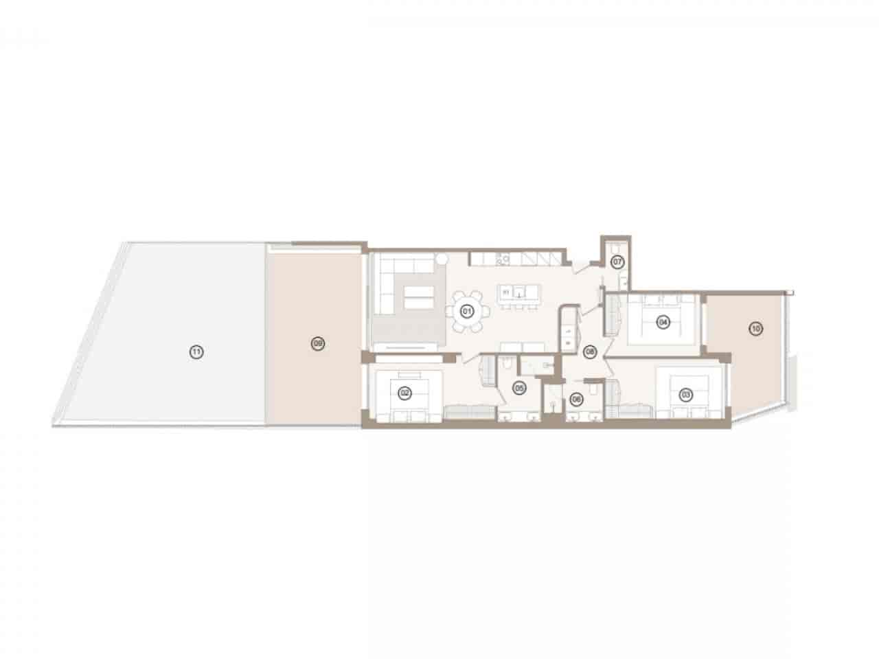 3 sovrum Takvåning till salu i Orihuela Costa med pool - 1 150 000 € (Ref: 9562146)