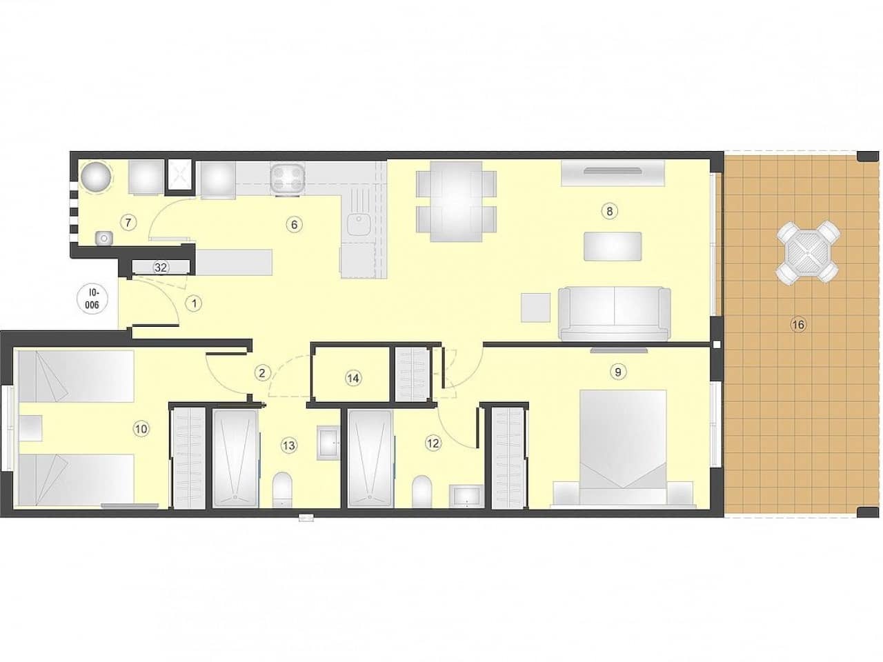 2 soverom Leilighet til salgs i San Juan de los Terreros med svømmebasseng - € 185 000 (Ref: 9569045)