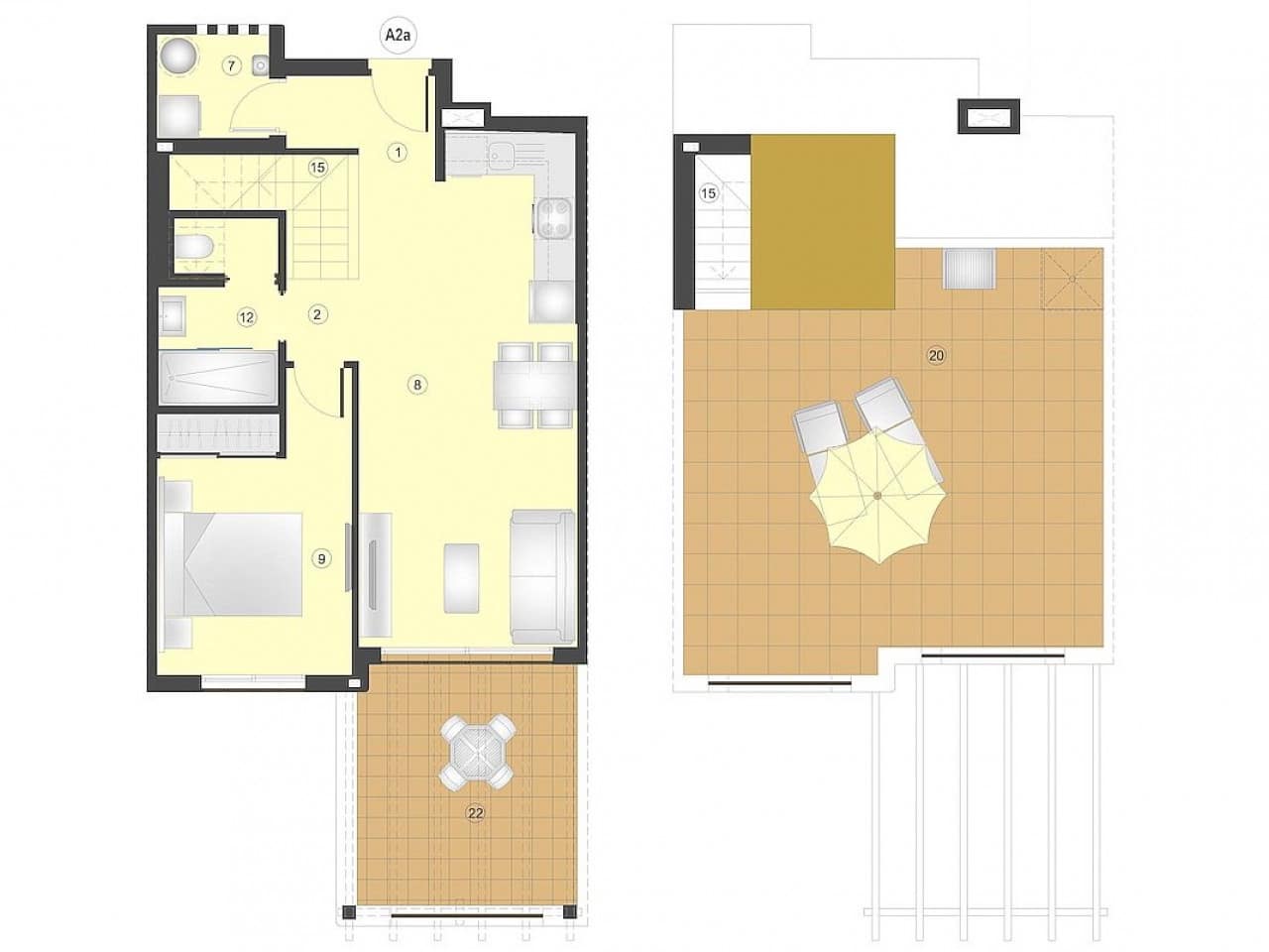 2 soveværelse Lejlighed til salg i San Juan de los Terreros med swimmingpool - € 196.000 (Ref: 9569046)