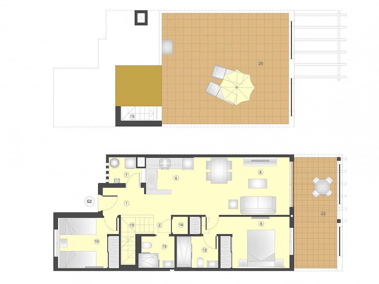 2 soveværelse Lejlighed til salg i San Juan de los Terreros med swimmingpool - € 203.000 (Ref: 9569047)