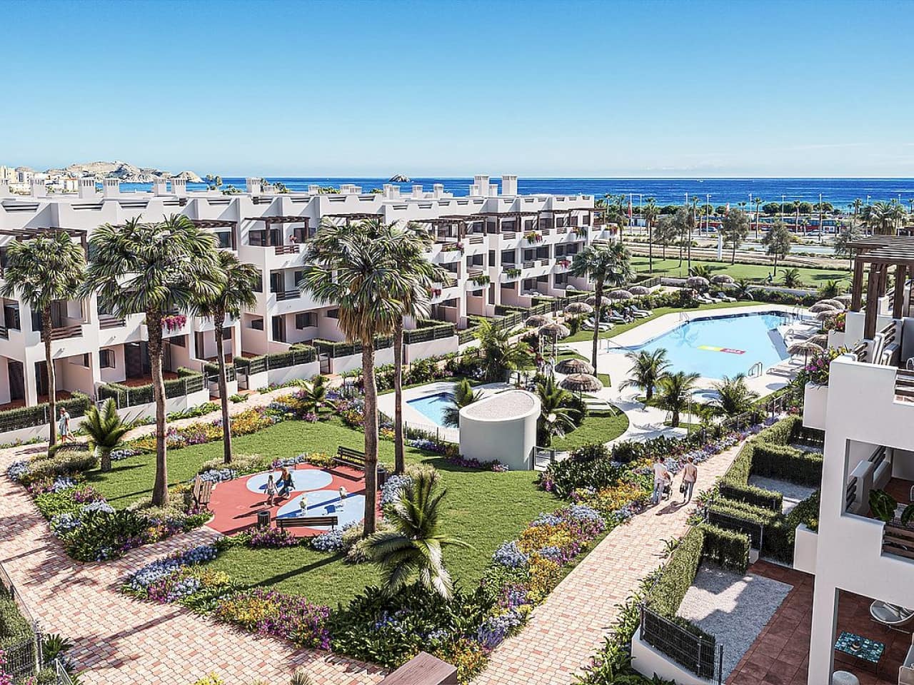 2 sovrum Takvåning till salu i San Juan de los Terreros med pool - 207 000 € (Ref: 9569052)