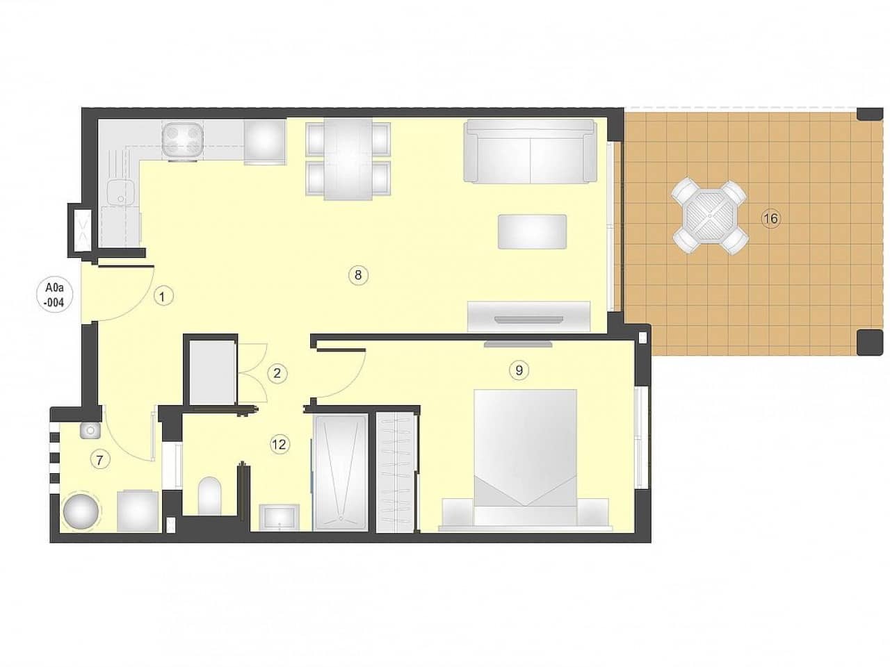 2 sovrum Takvåning till salu i San Juan de los Terreros med pool - 207 000 € (Ref: 9569052)