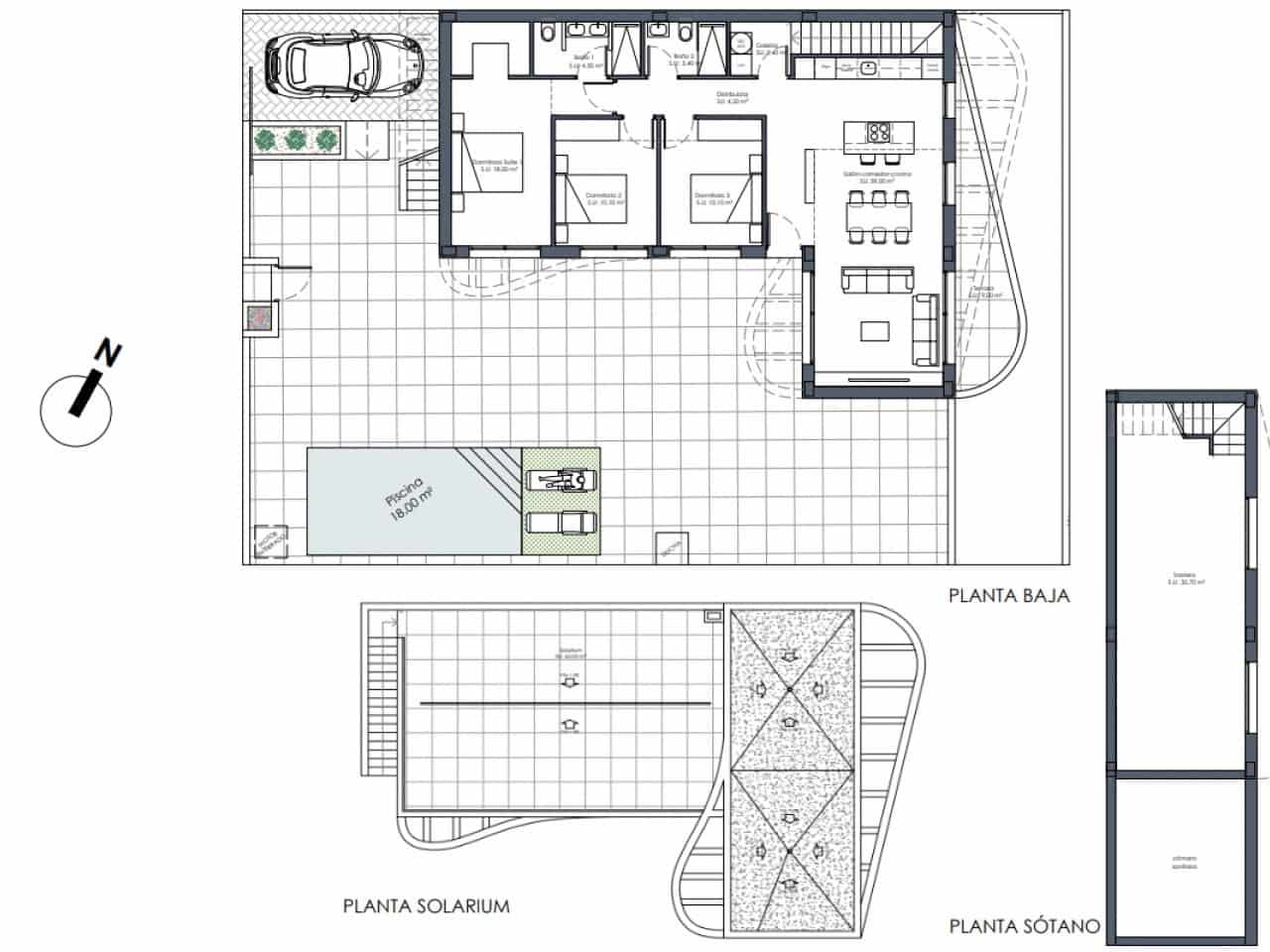 3 chambre Villa/Maison à vendre à Algorfa avec piscine - 400 000 € (Ref: 9583102)