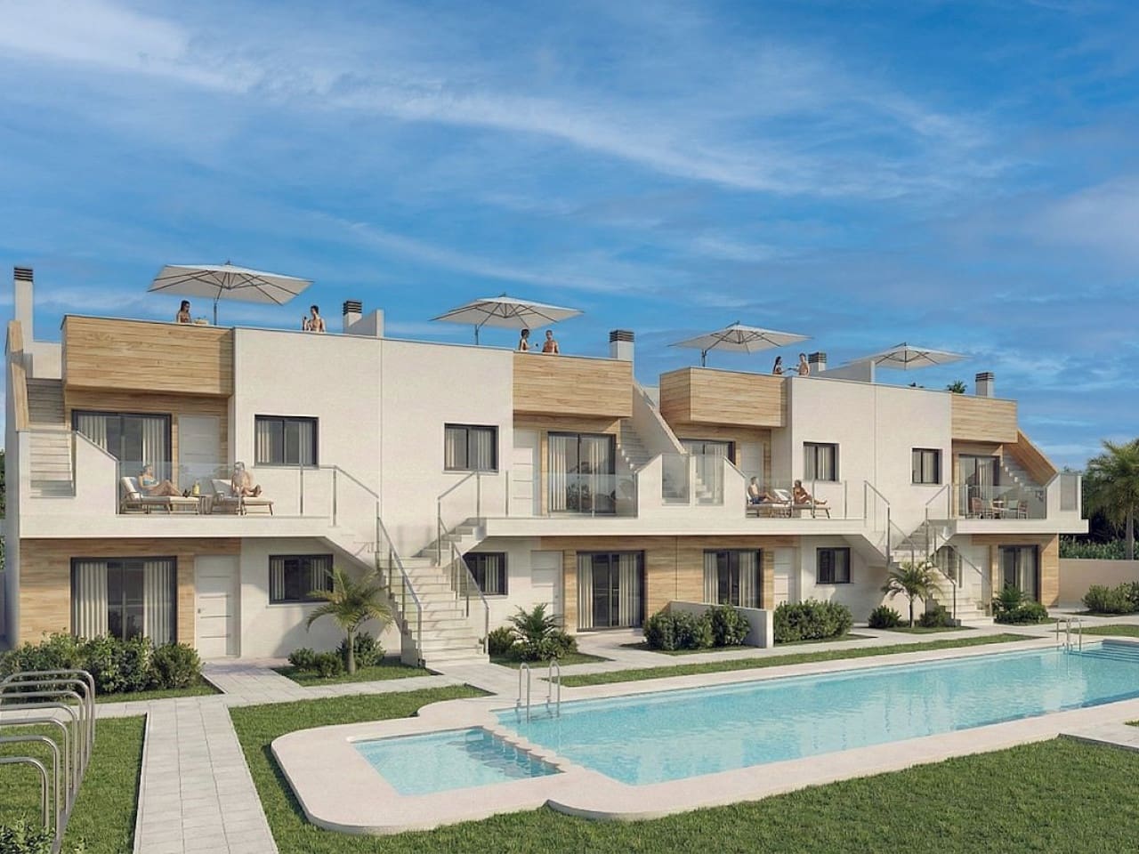 3 quarto Moradia em Banda para venda em San Javier com piscina - 258 900 € (Ref: 9583105)