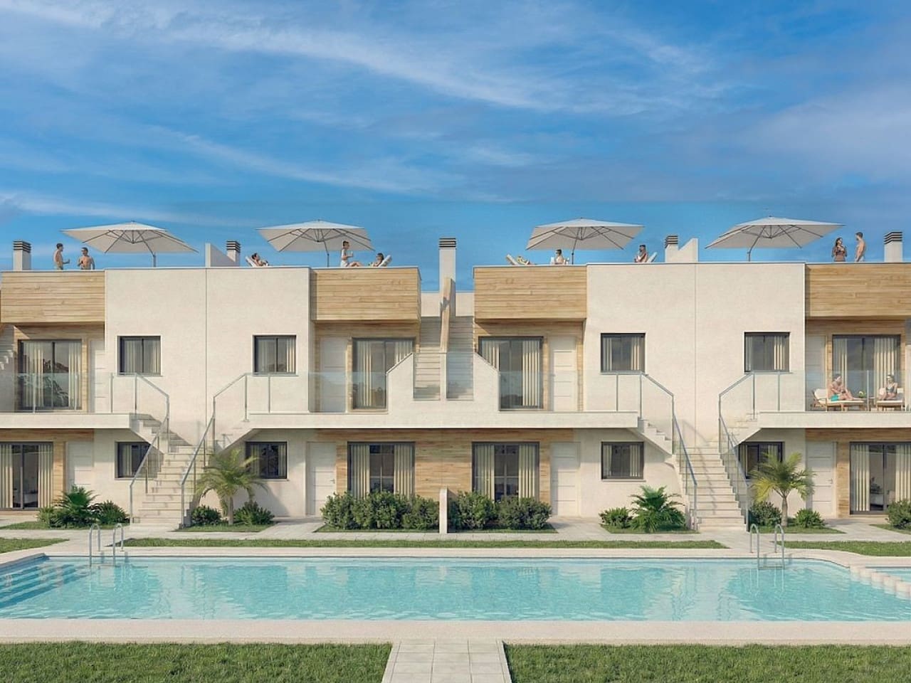 3 quarto Moradia em Banda para venda em San Javier com piscina - 258 900 € (Ref: 9583105)