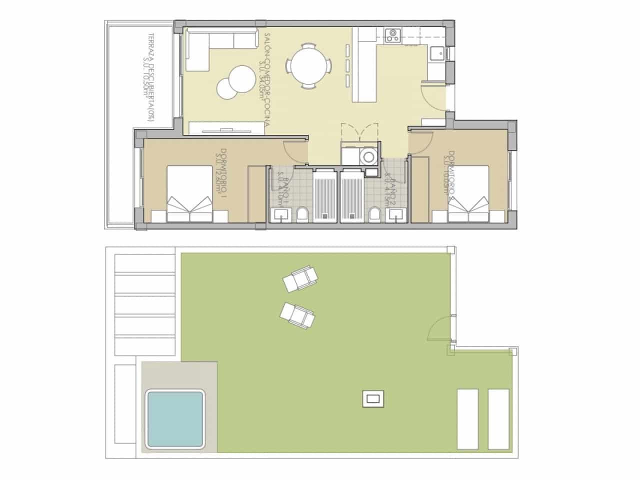 2 slaapkamer Rijtjeshuis te koop in Rojales met zwembad - € 261.900 (Ref: 9583108)