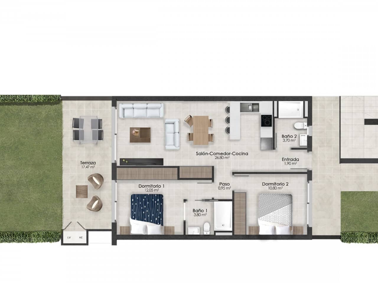 2 sovrum Takvåning till salu i Condado de Alhama med pool - 250 000 € (Ref: 9586773)