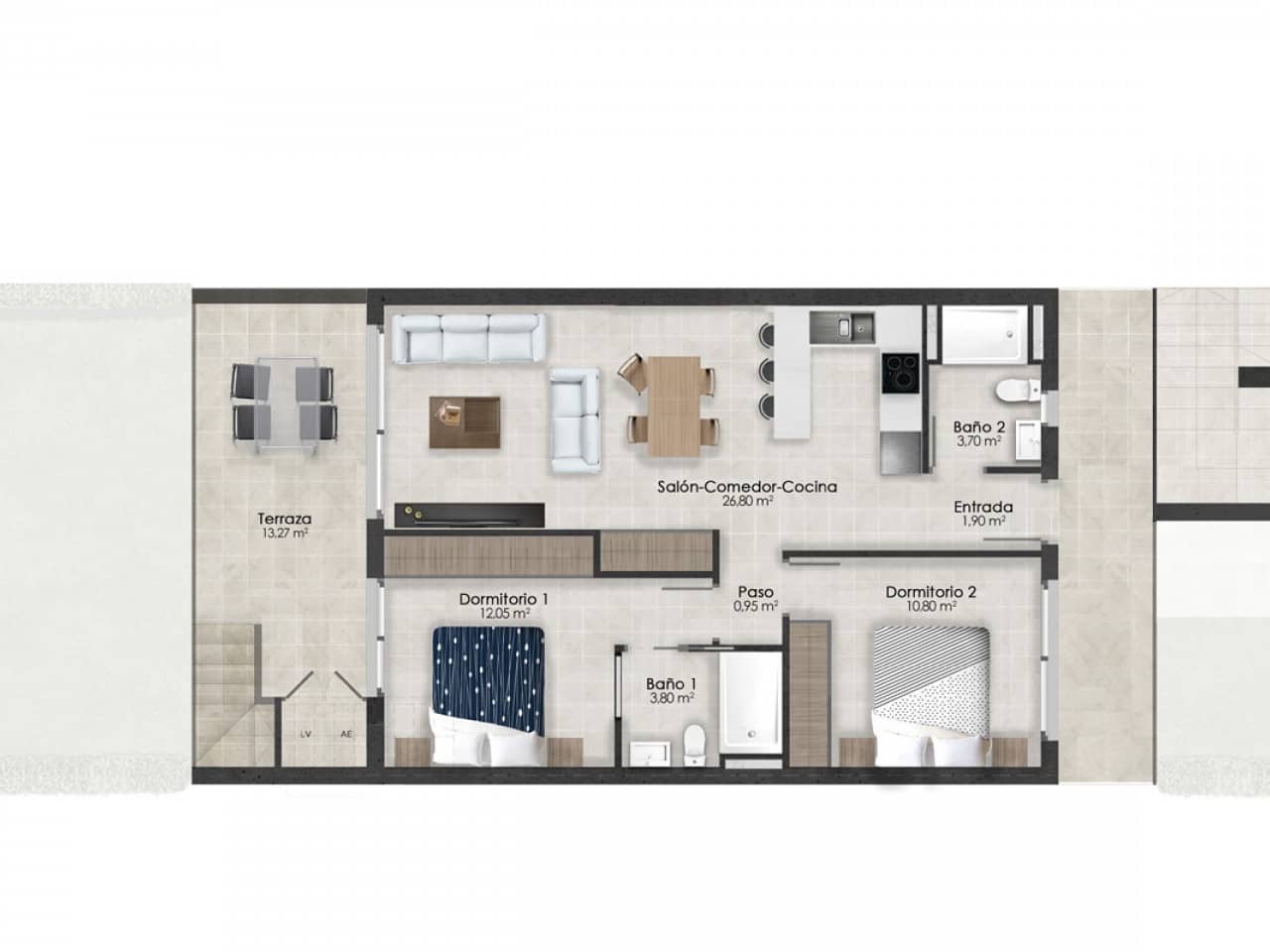 2 sovrum Takvåning till salu i Condado de Alhama med pool - 250 000 € (Ref: 9586773)