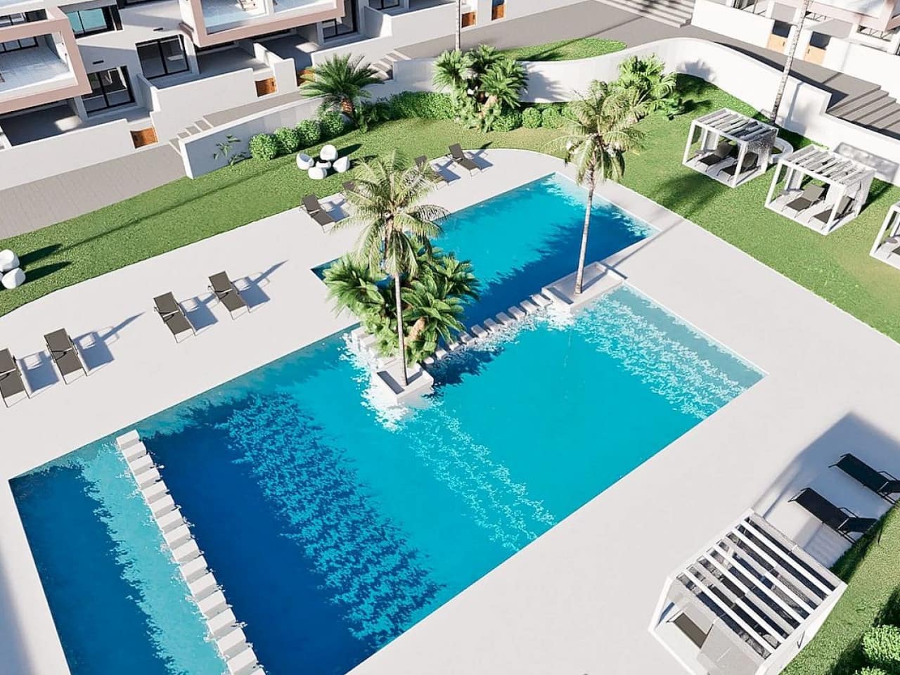 2 soveværelse Rækkehus til salg i Benidorm med swimmingpool - € 369.900 (Ref: 9586774)