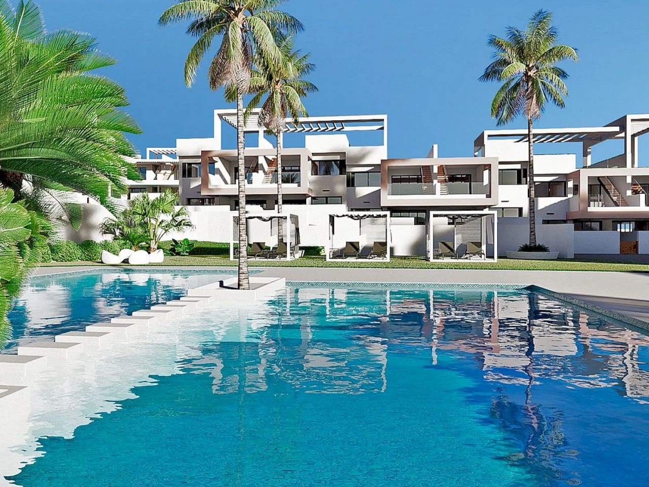 2 soveværelse Rækkehus til salg i Benidorm med swimmingpool - € 369.900 (Ref: 9586774)